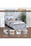 Almada Single Bed 120x200 Cm - White - 6