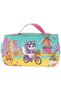 Kids Stylish Pencil Bag with Carrying Strap and Cat Print for Girls (Green - Pink) - L5330 - 2