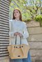 Women's Handbag Shoulder Bag Straw Bag Handbag Daily Large Size Summer Tote Bag Black– Valencia Tote - 6
