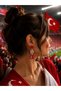 Our Kids Earrings – Football Ball & Moon Star Fan Earrings