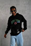 Men's Printed Hooded Sweatshirt - 3