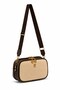 Brown Straw Women's Crossbody Multi-Compartment Shoulder Bag |   Daily Use Stylish Design - 3