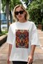 For Dog Lovers 29 White Oversized T-Shirt with Front Dog Print 100% Cotton Unisex Dog Lover Premium Design - 5