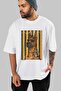 For Dog Lovers White Oversize T-Shirt with 4 Pre-Printed Dog Images 100% Cotton Unisex Dog Lover Premium Design - 7