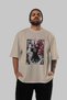 For Dog Lovers 16 Front Dog Prints Beige Oversize T-Shirt 100% Cotton Unisex Dog Lover Premium Design - 5