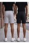 Men's Shorts, Black Shorts, Gray Shorts, 2 Thread Count, Plus Size, Sports Shorts, Oversize, Lace-Up, Casual Shorts - 2