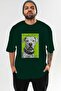 For Dog Lovers 52 Front Dog Printed Green Oversize T-Shirt 100% Cotton Unisex Dog Lover Premium Design - 2