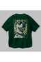 For Dog Lovers 54 Back Dog Print Green Oversize T-Shirt 100% Cotton Unisex Dog Lover Premium Design - 3