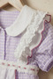 Strawberry Patterned Bandana Ruffle Baby Girl Romper - 3