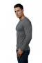 Anthracite Slim Fit Lycra 90% Cotton Men's Sweatshirt – Slim Fit Combed Cotton Sweat 2300423 - 4