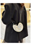 Women's Silver Color Sea Shell Model Chain Strap Evening Dress Bag - 5