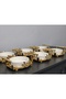 6-Piece Round Porcelain Presentation Bowl & Breakfast, Snack, Dessert, & Special Laser-Cut Bowl Set