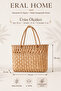 Handmade New Trend Wicker Multi-Purpose Organizer Bag for Shopping, Beach, Summer, 33 X 15 X 25 cm - 3