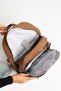Unisex Tan School Bag, Travel Bag with Laptop Compartment, Waterproof Crinkle Fabric Backpack, 45X30Cm - 5