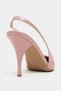 Mehru Dried Rose Patent Leather Belt Detail Pointed Toe Women's Heeled Shoes - 8