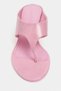 Corey Pink Rustic Flip-Flop Wedge Heeled Women's Slippers - 6