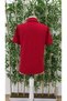 Women's Short Sleeve Jacket Collar Front Zipper Pocket Detail Short Sleeve Imported Crepe Blouse - 5