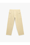Cotton Low Waist Pocketed Baggy Trousers with Zipper Detail - 6