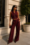 Women's Vest and Palazzo Pants Set – Stylish and Modern Two-Piece Combination - 2