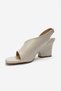 Zyra Ecru Skin Women's Wedge Heeled Shoes - 6
