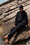 Full Covered Hijab Swimsuit Set Black Parachute Fabric with Mesh Pockets 3 Pieces – M2275 - 5