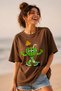 Watermelon Character Printed Unisex Oversize T-Shirt – Cotton Crew Neck Casual T-Shirt