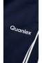 Men's Dark Blue Color Comfortable Fit Double Piping Flat Leg Pocket Zippered Sweatpants - 7