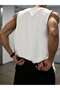 Men's oversized crew neck sleeveless t-shirt - longline - 2