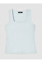 Blue Plus Size Women's Tank Top