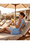 Backless, Side-Slit Knitwear Beach Dress, Pareo - 3