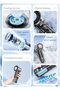 Mini Rechargeable Fan – 100-Level Stepless Speed, Digital Display, Compact - 5