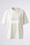 Work Hard Play Hard Design Back Printed Cotton White Oversize T-Shirt