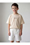 Lcw kids bicycle collar slogan printed boy's t-shirt