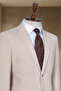 Beige Jogger Pants and Jacket Set Classic Suit - 3