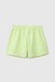 Girl's Yellow All-Over Print Detailed Elastic Waist Drawstring Bermuda Shorts 6-1 - 2