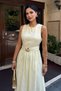 Women's Brode Woven Dress with Belt Detail - 6