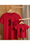 Father's Day Concept - Father-Child Combination T-Shirt Oversize 100% Cotton T-Shirt (Must Be Ordered in Pairs for Combination)