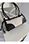 Tunus Model Hand and Women's Shoulder Bag Linen Black - 2