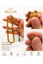 9.5X8.5 mm Cask Cut Dense Marbled Old Syria Stick Prayer Beads – Master Craftsmanship Collectible Model - 3
