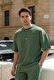Men's Oversize Basic T-Shirt and Sweatpants Comfortable Fit Top and Bottom Set - 3