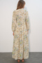 Women's Lilyum Fabric Long Hijab Dress 2593 - Yellow - 7