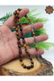 Yellow Black Glittering Barley Cut Silver Tassel Clasp Amber Prayer Beads 201025582 - 3