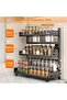 Space Saving Kitchen Storage Rack with Adjustable Shelves, Heavy Duty Multi-Layer Spice Organizer for Countertops - 2