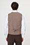 Striped Slim Fit Classic Men's Vest Brown - 40953.26Y - 5