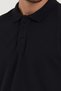 Men's 2-Pack Polo Collar T-Shirt Black-Navy Blue 100% Cotton Non-Shrink Fabric Regular Fit - 4