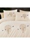 Tree of Life 100% Cotton Embroidered 6 Piece Double Duvet Cover Set - 3