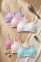 Girls' Crochet Bustier with Ip Straps and Pads, 3 Pieces - 2