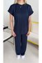 Navy Blue Stitched Modal Suit