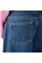 Wide Leg Jeans with Pockets, Button Waist - 5