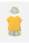 Baby Boy 3-Piece Hat, Shorts and Shirt Set Yellow 1283 - 2